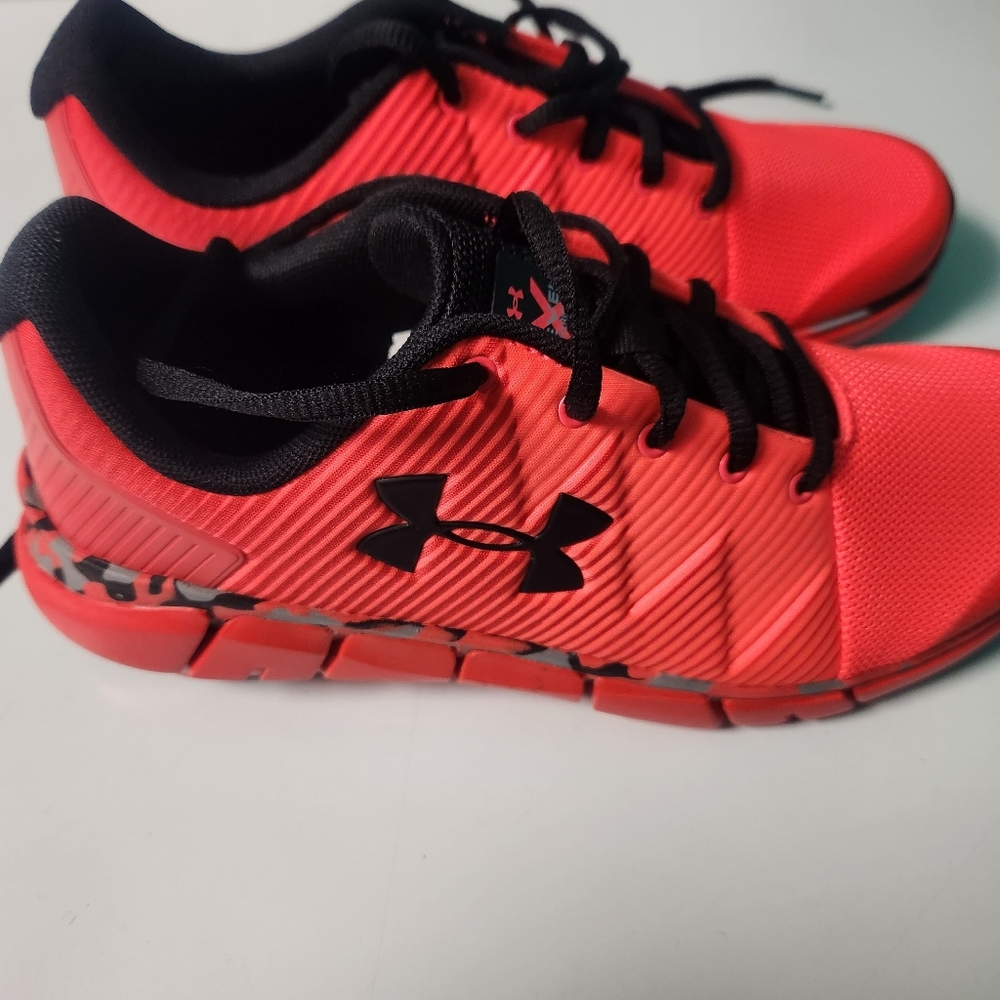 Red & Black Under Armor Athletic Sneaker Tennis Shoes